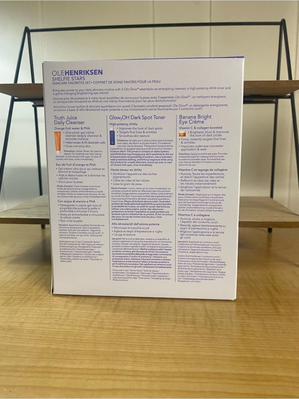 NIB Ole Henriksen Shelfie Stars Skincare Favorites Set *FULL SiZE Eye Créme*